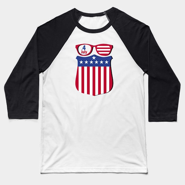 Happy independence day Baseball T-Shirt by Dieowl